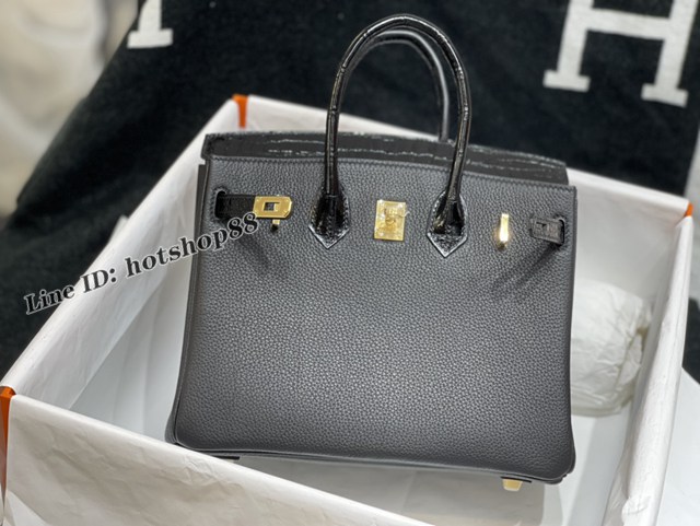 Hermes專櫃經典款鱷魚皮Birkin手提女包 愛馬仕Touch25togo皮搭配尼羅鱷純手工皮包 zhh1258